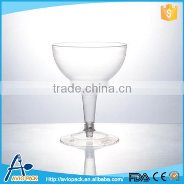 Unique design non toxic ps disposable plastic wine cups