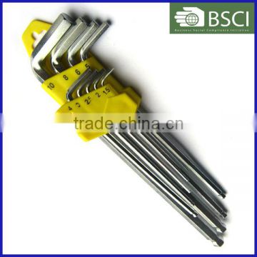 JDYFGJ-0002 9PCS Long Arm Ball Head Hex Key Set