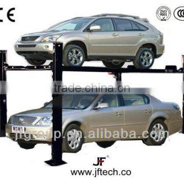 3T Single Cylinder Cable Drive Hydraulic 2 Level Four Post Parking car Lift