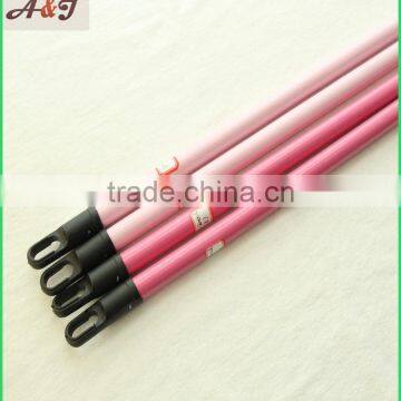 Colorful Varnished Wooden Broom Handle With 7.8cm Plastic Cap