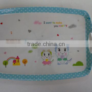 Melamine Tray with Double Handle C3009