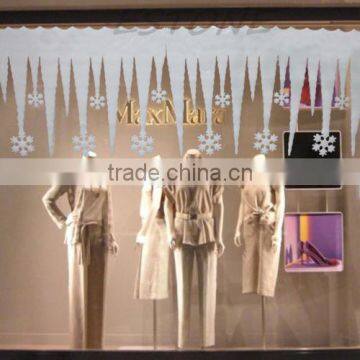 Cheap 2pcs White Snowflake Ice Strip Christmas X'mas Window Decoration Ornament Party photo-4