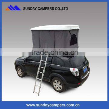 White Fiberglass Shell Hard Roof Top Tent for USA Marketing photo-2
