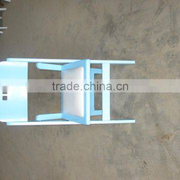 Pure Beech Wood White Folding Chair With PVC Pad for Wedding Rental photo-4