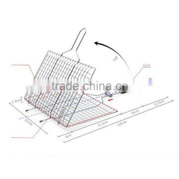 Sea Food BBQ Roating Wire Mesh Grill Roatry Bbq Grill photo-2