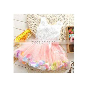 2015 New design little baby girl dance costumes dress fashion baby dress Baby party clothes newborn dress for girl