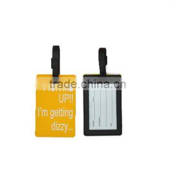 Custom Made Soft PVC Rubber Luggage Tag With Name Label