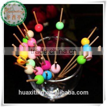 Bamboo Skewers with Colored Round Ball