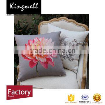 Personalized pillow cases custom linen fabric printed cushion cover
