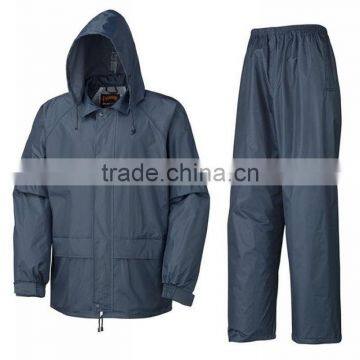 Waterproof workwear custom rain coat security overall safety raincoat