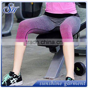 High Quality Gradual Change Color Yoga Pants Run Gym Pants photo-3