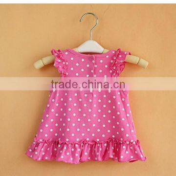 2017 Newborn Butterfly Polk Dot Print Baby Clothing Suit Wholesale Hemp Manufacturer Baby Clothing photo-4