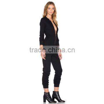 Fashion Long Sleeve Custom Zipper up Cheap Wholesale Adult Onesie photo-2