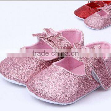 214 brand new infant baby girls glitter shoes fashion newborn baby soft cotton prewalker baby shoe