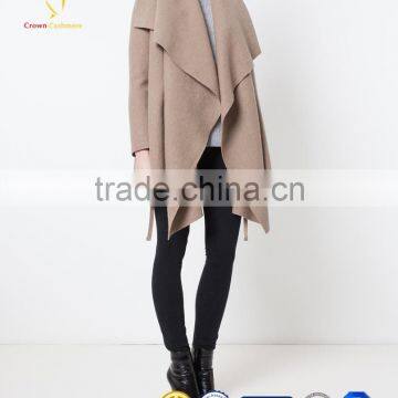 2016 latest wholesale knitted sweater women cashmere wool coat