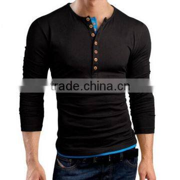 F40496A Wholesale Mens Clothing Long Sleeve Casual Mens t Shirts photo-2