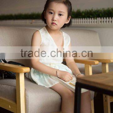 COOL KID ZONE Lovely White Chiffon Children Suit Girl Child Garment