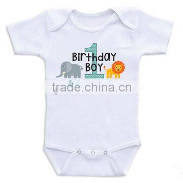 2017 Newborn Baby 100% Cotton Clothes Baby Infant Cartoon Printed Rompers Customized T Shirt For Baby Kids