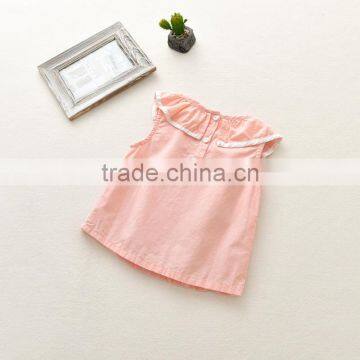 S33569W 2017 Fashion Baby Girls Clothing Cute White Lace Floral Ruffle Shirts photo-5