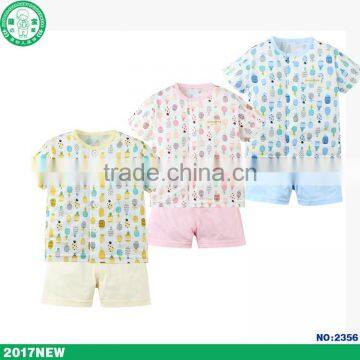 Summer 100% combed cotton newborn baby clothes set kids clothing made in China