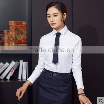 Stylish Design chantilly white shirt Strip Skirt Ladies Formal Suits Designs