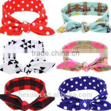 Fashionable Kids Printed Cross Baby Girls Hairband Children Hair Accessories photo-2