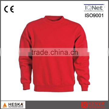 OEM round collar mens plain cropped cotton sweatshirts