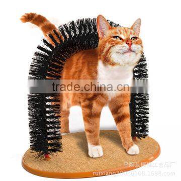 Cat Scratch Itch Toys Rubbing Exercise Toys Bow Hair Brush photo-3
