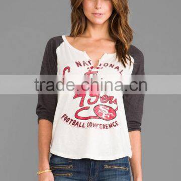 3/4 sleeve raglan t-shirt