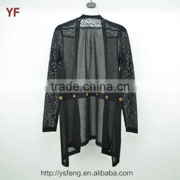 Long Sexy Transparent Handmade Cardigan 2015 Women photo-2