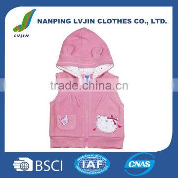 New Genuine polar fleece Jacket Warm Winter Fashion Cute Coat Baby Girls with Hooded