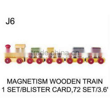 TOYS FOR KID (J6) MAGNETISM WOODEN TRAIN