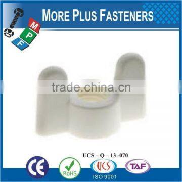 Made in Taiwan Black Domed Hexagonal Natural Finish Nylon Jam Plastic Jam Wing Nut photo-6