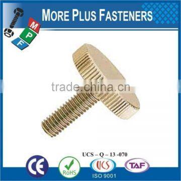 Made in Taiwan Metric Coarse Brass Round Head Metric Knob Black Oxide Stainless Steel Gibraltar Knurled Thumb Screw photo-2