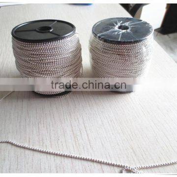 1.5mm Copper Beads Ball Chain in Silver Color photo-2