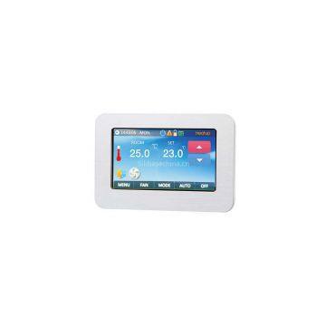 Colorful touch screen heating programming FCU Thermostat