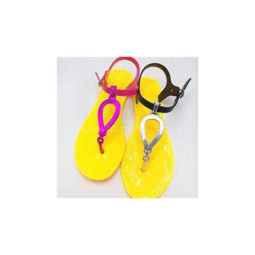 Special Design Pvc Material Shoe Sole Sandals Open-toed Outdoor Women Footwear Sandals