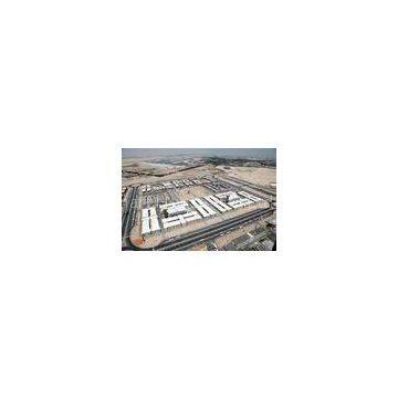 Flexible Durable Prefabricated Accommodation , Light Steel Prefab House