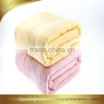 Home Design China Supplier Plain Dyed Bamboo Towel Bath 70*150cm photo-3