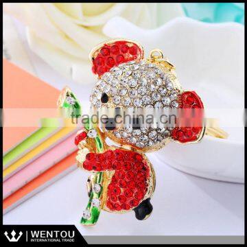 Wholesale Cute Rhinestone Koala Keychain