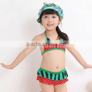 2014 Watermelon Print Baby Swimsuit