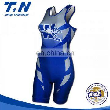Wholesale Sublimated Custom Women's Wrestling Singlet