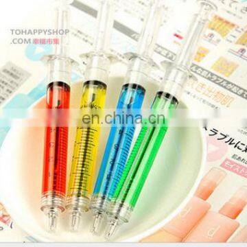 Liquid Novelty Syringe Ballpoint Pen Peculiar Shape Syringe Cute stationery Ballpoint Pen Office School Supplies Child Gift