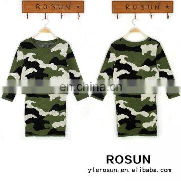 Good price premium quality sweater suit for women in U.S. army dress suit