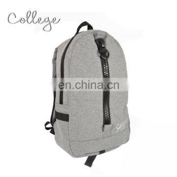 College lightweight gray fabric hoodie teenager backpack