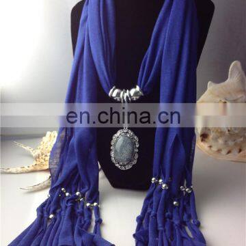 Ladies charming beads pendant scarf online wholesale