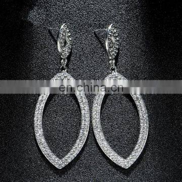 European Wedding Luxury Fashion Jewelry Crystal Fashion Drop Earring