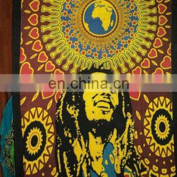 marley printed TAPESTRIES FROM INDIA single size