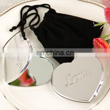 Wedding Favor Heart-Shaped LOVE Compact Mirror