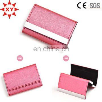 Pink Color Leather Name Cardcase photo-2